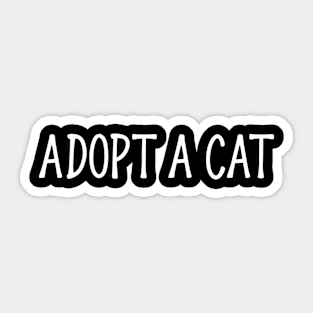 Adopt A Cat Sticker